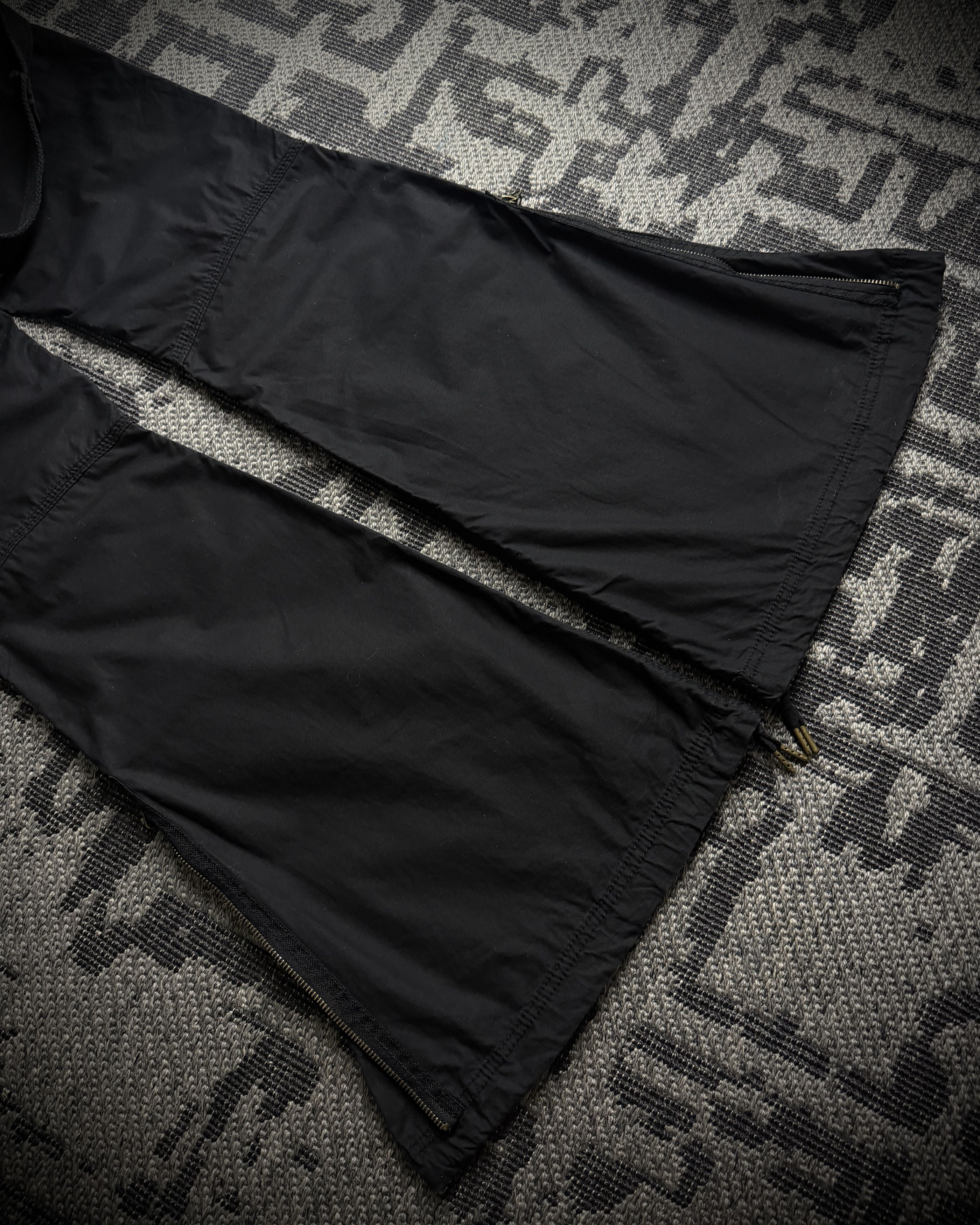 GOA GOA Suspender Cargo Flared Pants Black Size US 30 / EU 46 - 7 Thumbnail