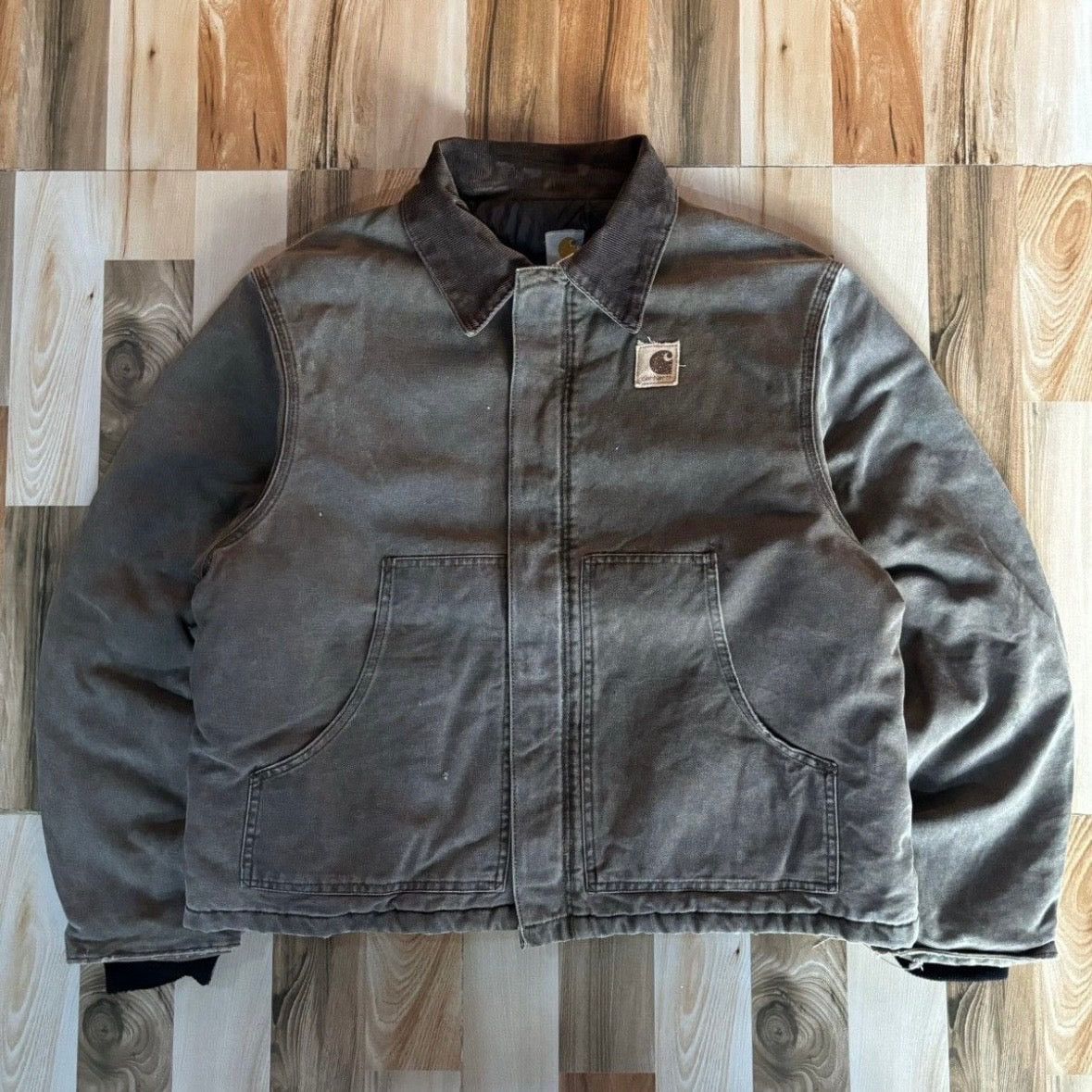 Carhartt Vintage 00s Carhartt Arctic Jacket J22 DKB Size US L / EU 52-54 / 3 - 1 Thumbnail