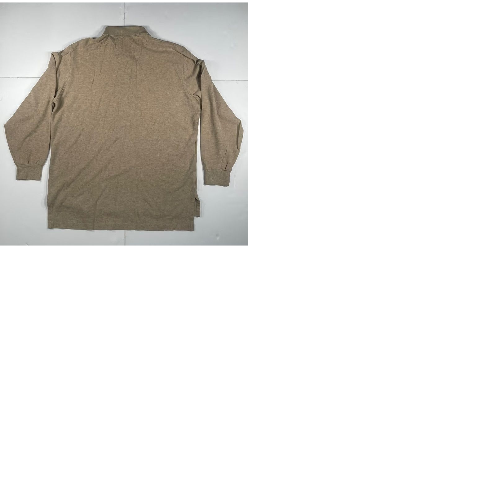 Polo Ralph Lauren Polo By Ralph Lauren Mens Long Sleeve Polo Shirt Sz L Beige Collared Button Polo Shirt Mens L Beige Button-Down Collar Shirt Size US L / EU 52-54 / 3 - 9 Thumbnail