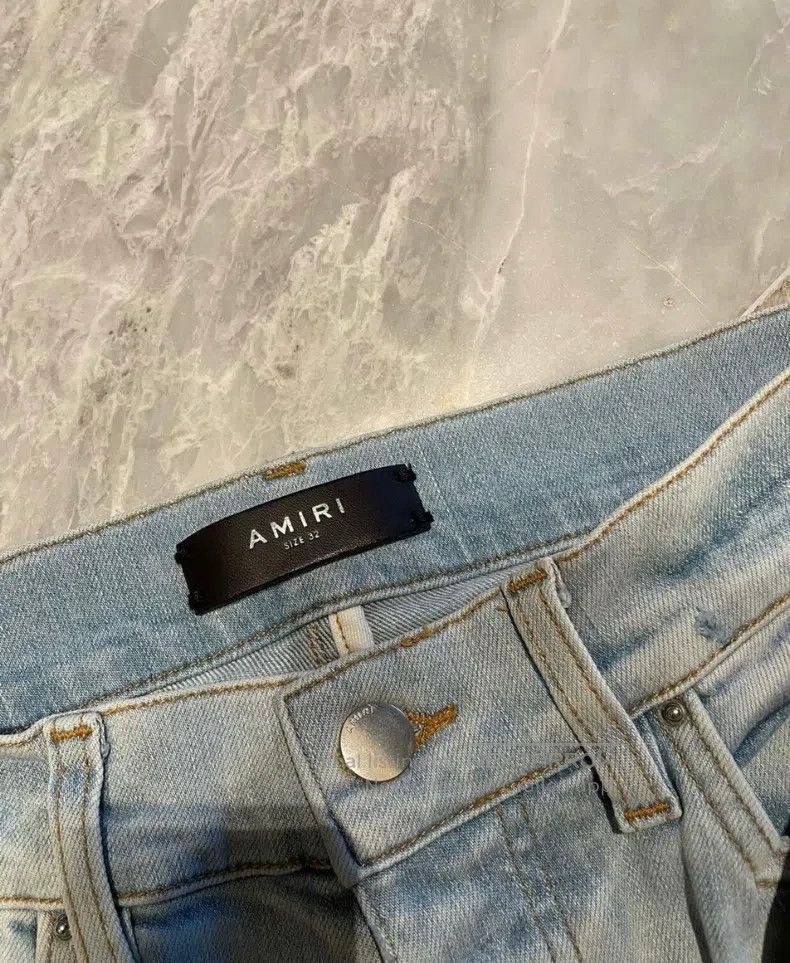 Amiri Amiri Classic Fresh Embroidered Destroyed Denim Jeans, Siz Size US 32 / EU 48 - 2 Thumbnail