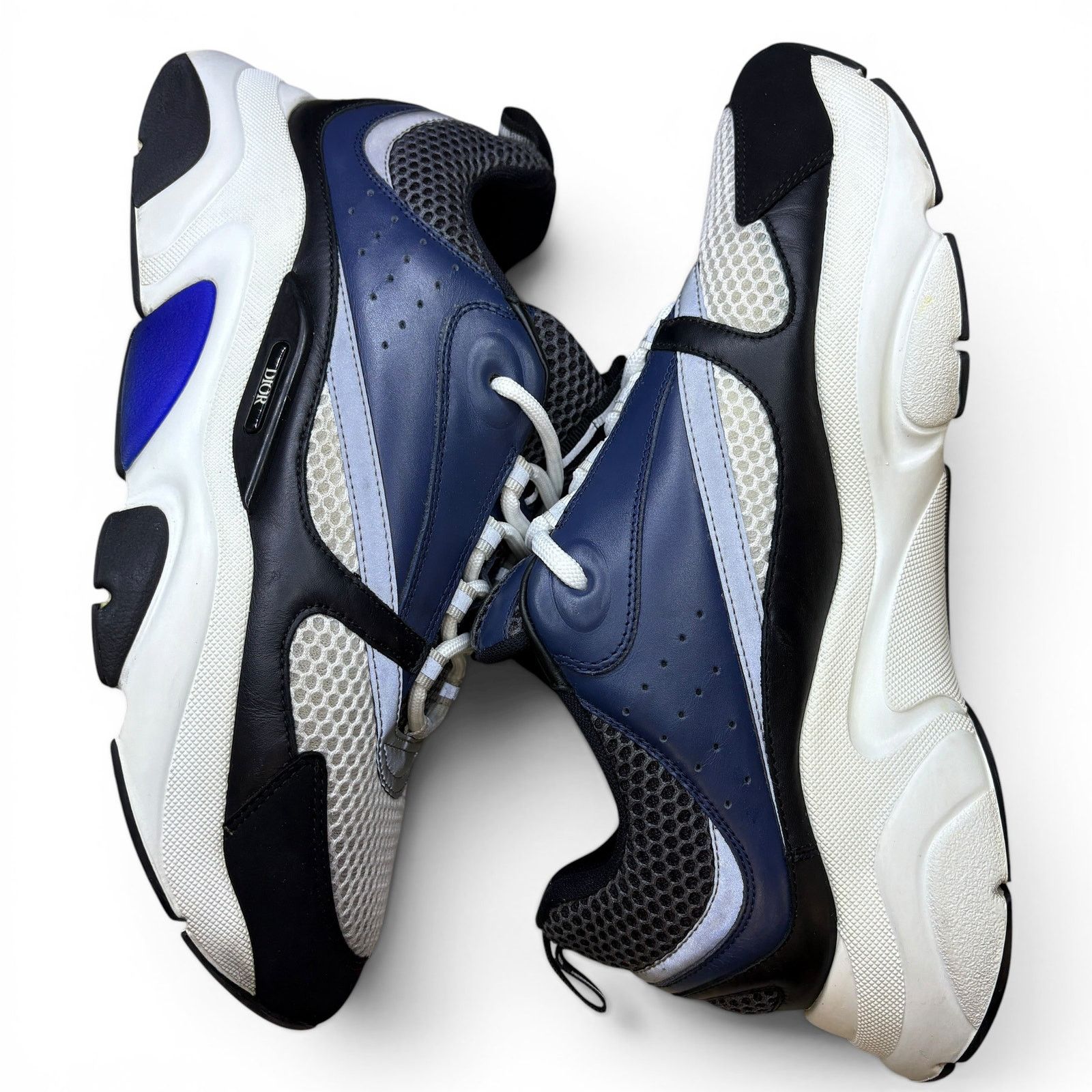 Dior Dior B22 Low Top Black Navy Sneakers | Size 45 (12US) Size US 12 / EU 45 - 1 Thumbnail