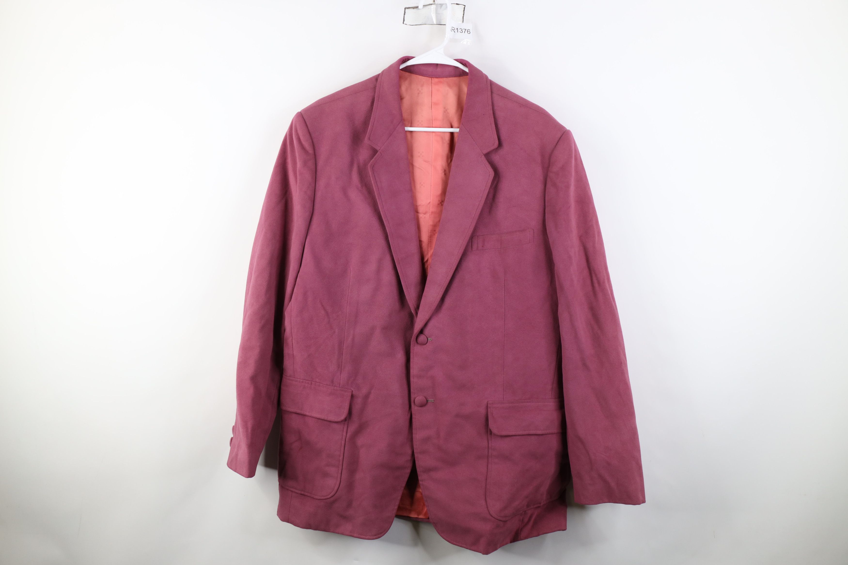 Vintage Vintage 70s Streetwear Chamois Cloth Suit Coat Blazer Jacket Size US XXL / EU 58 / 5 - 1 Thumbnail