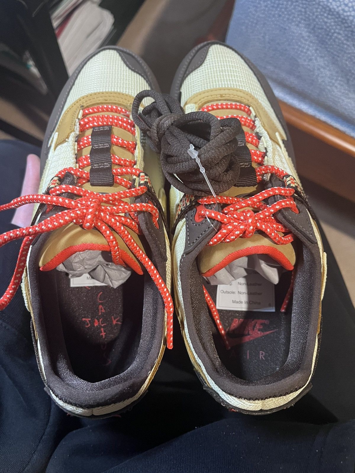 Nike × Travis Scott Nike Air Max 1 Travis Scott Cactus Jack Baroque Brown Size US 8 / EU 41 - 7 Thumbnail