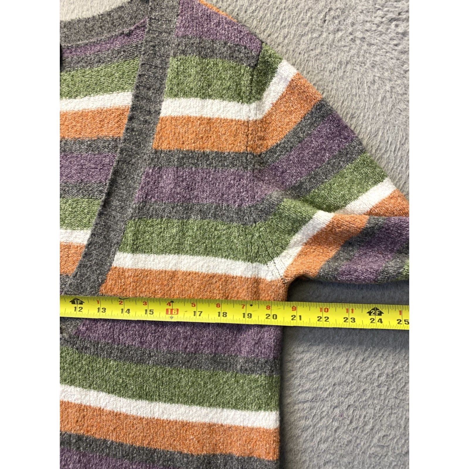 Torrid Torrid Sweater Womens Multicolor V-Neck 3/4 Sleeve Tunic Pullover +Size 3/0 Striped Open-Knit 0326 Size XS / US 0-2 / IT 36-38 - 5 Thumbnail