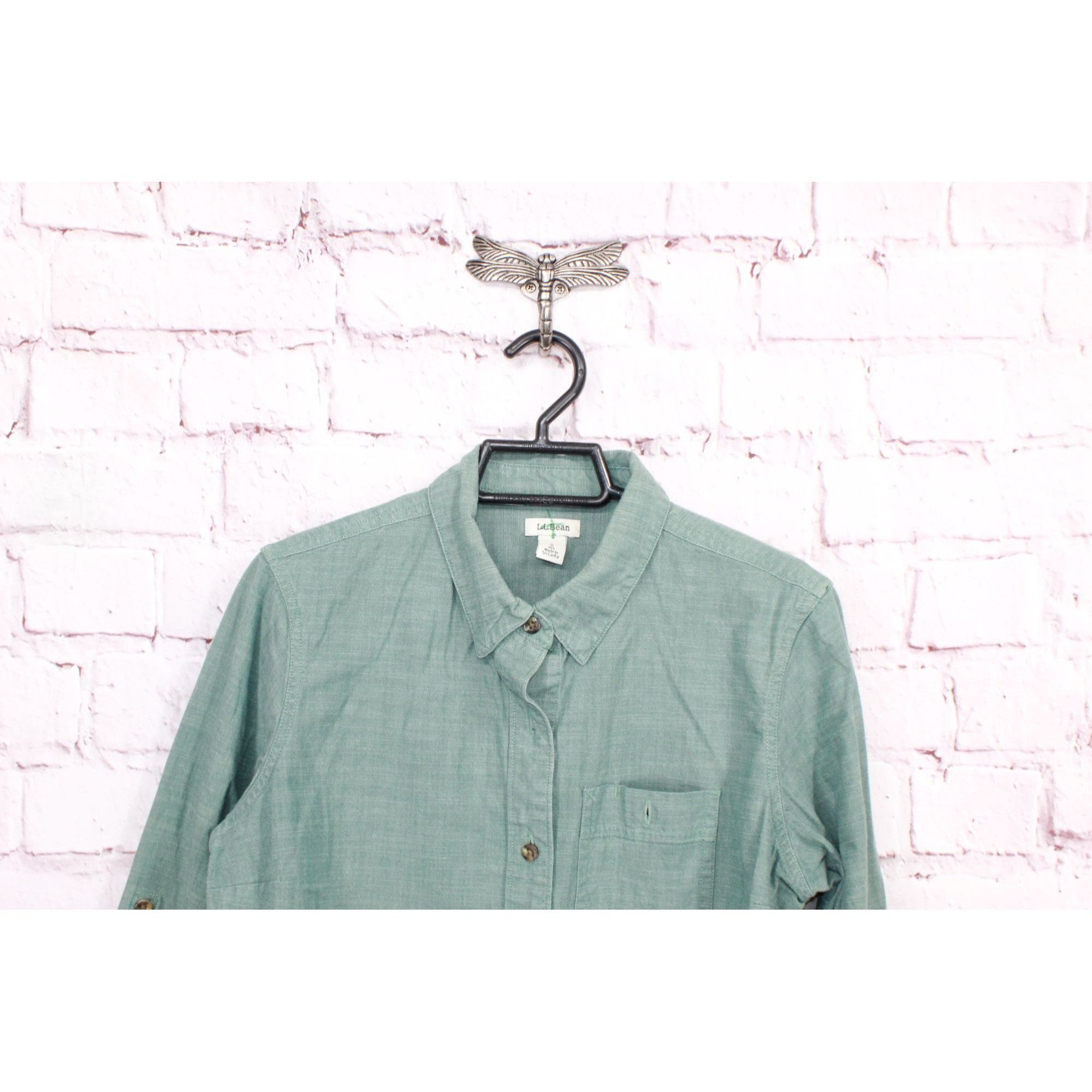 L.L. Bean LL Bean Women's Long Sleeve Button Up Shirt Size S / US 4 / IT 40 - 2 Thumbnail