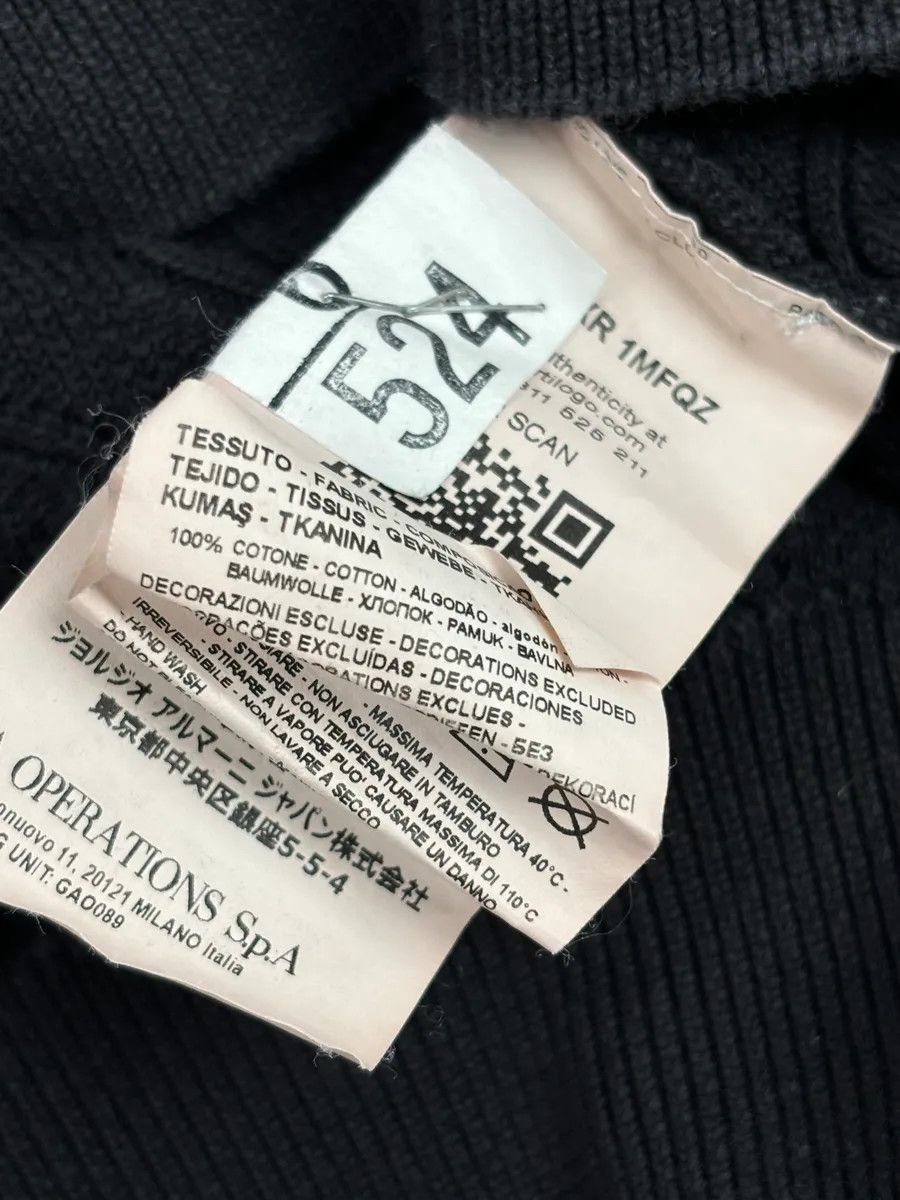 Emporio Armani AW2022 Emporio Armani Black Textured Hoodie Size US S / EU 44-46 / 1 - 10 Thumbnail