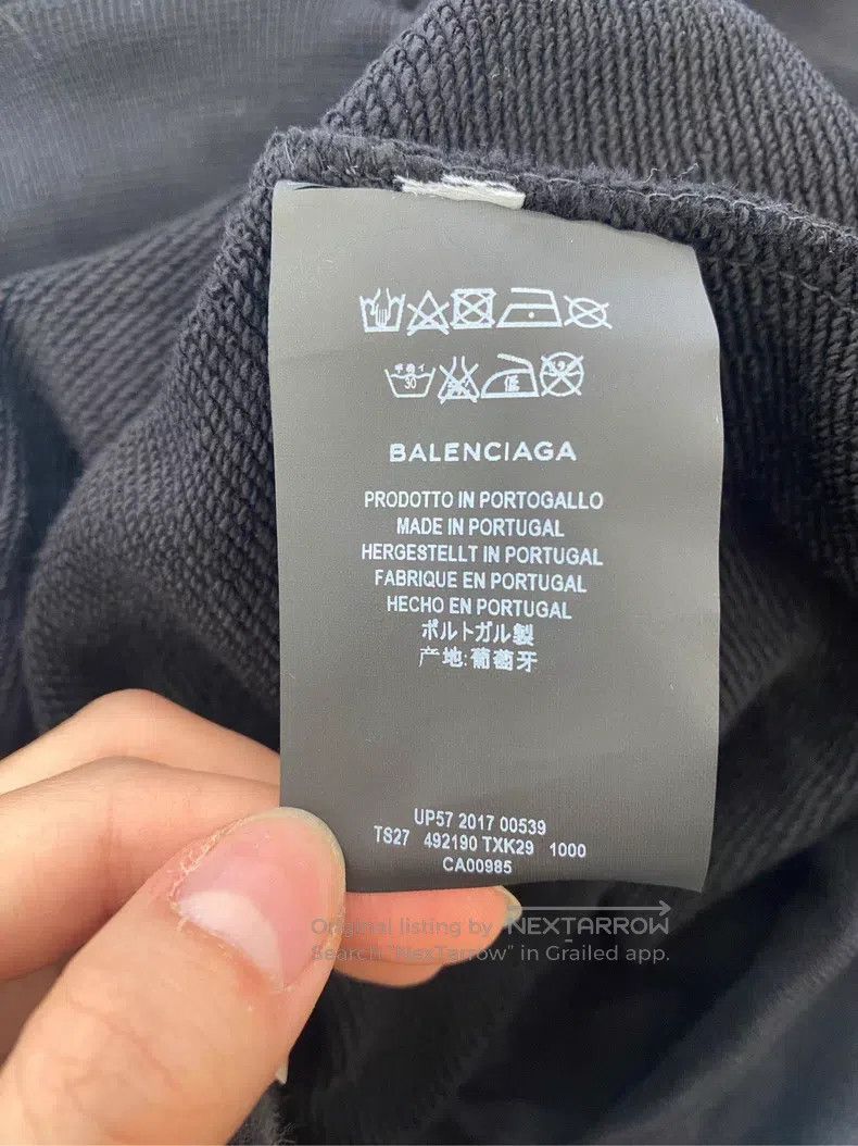 Balenciaga Balenciaga Black Hoodie with Logo Size US M / EU 48-50 / 2 - 4 Thumbnail
