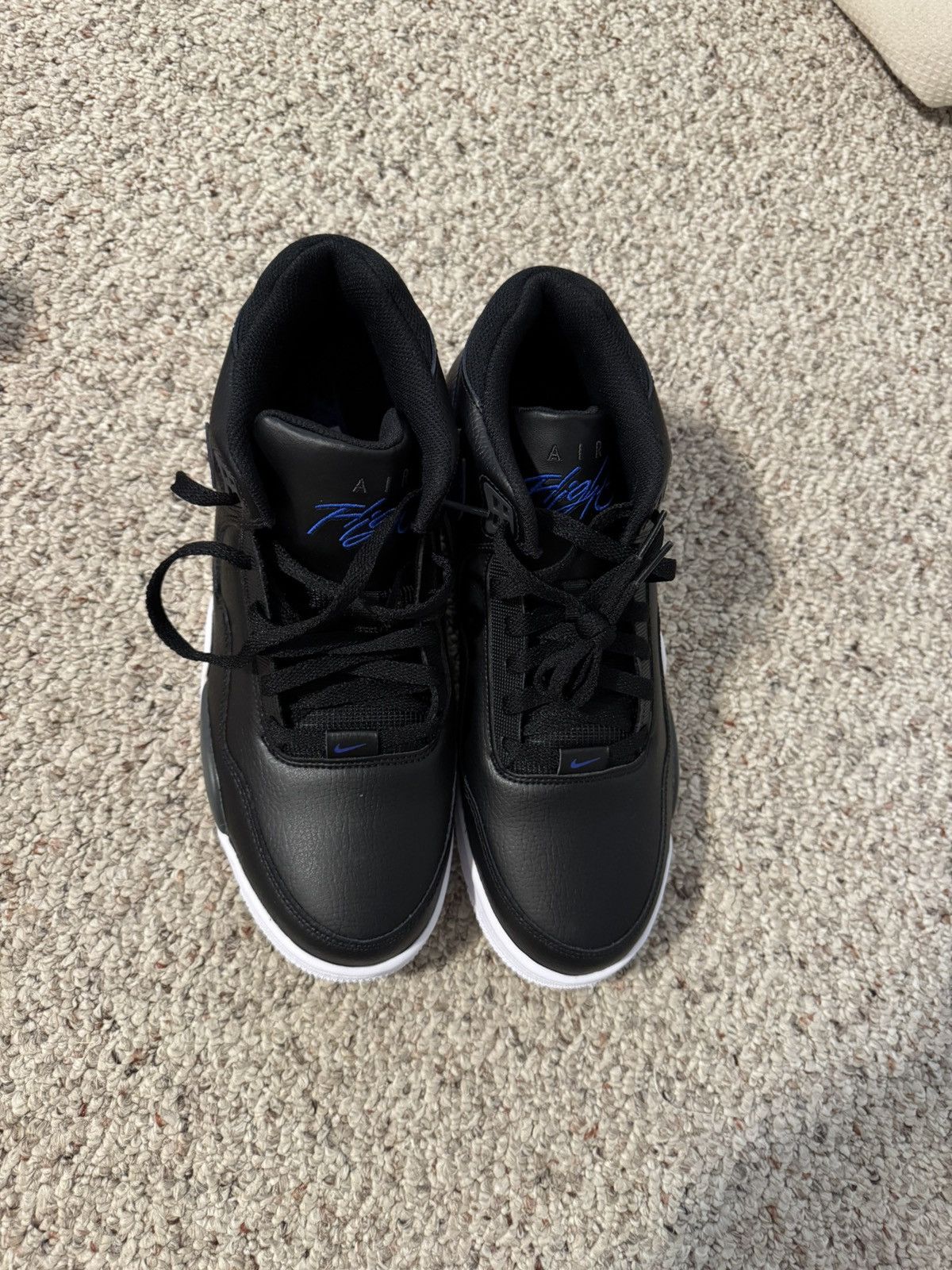 Nike Nike Flight Legacy Leather Black/Hyper Blue - Size Men's 11 Size US 11 / EU 44 - 6 Thumbnail