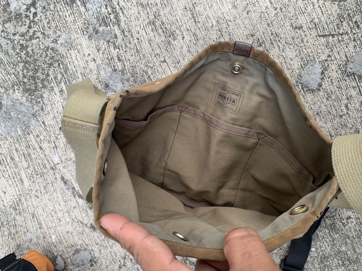 Porter Sun faded and dirty Canvas Porter cross body/sling bag Size ONE SIZE - 5 Thumbnail