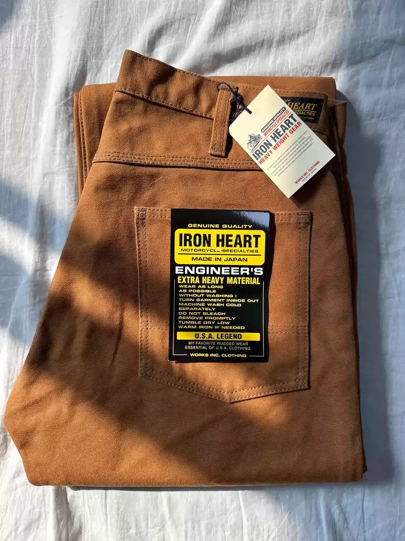 image of Iron Heart 801 Jeans in Olive/Green, Men's (Size 34)