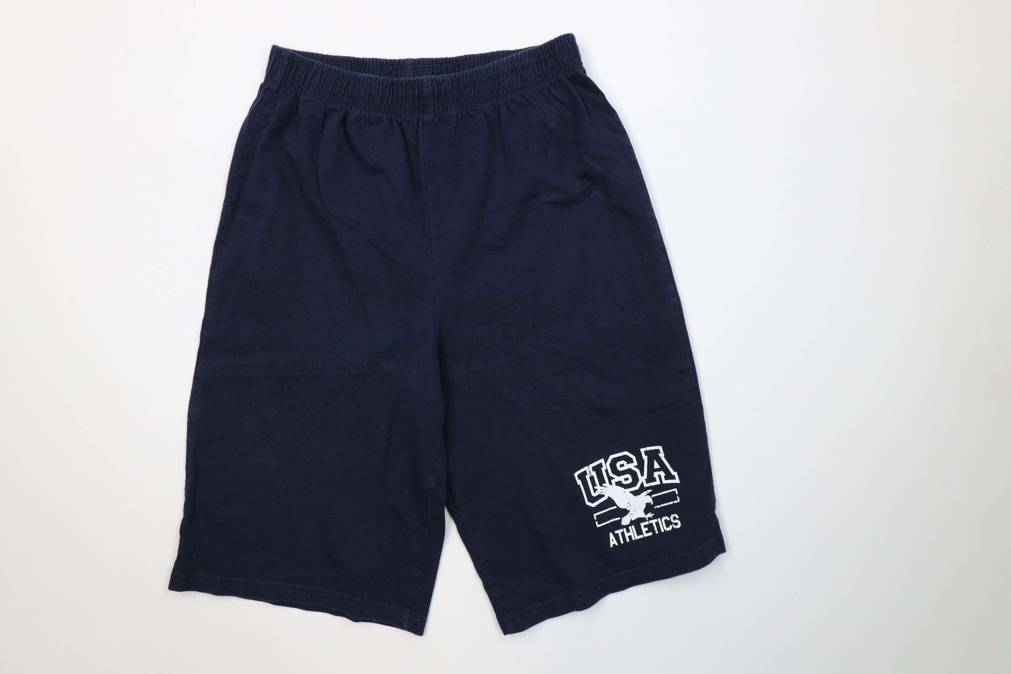 Vintage Vintage 90s Y2K Streetwear Athletics Above Knee Shorts Blue Size US 30 / EU 46 - 1 Thumbnail