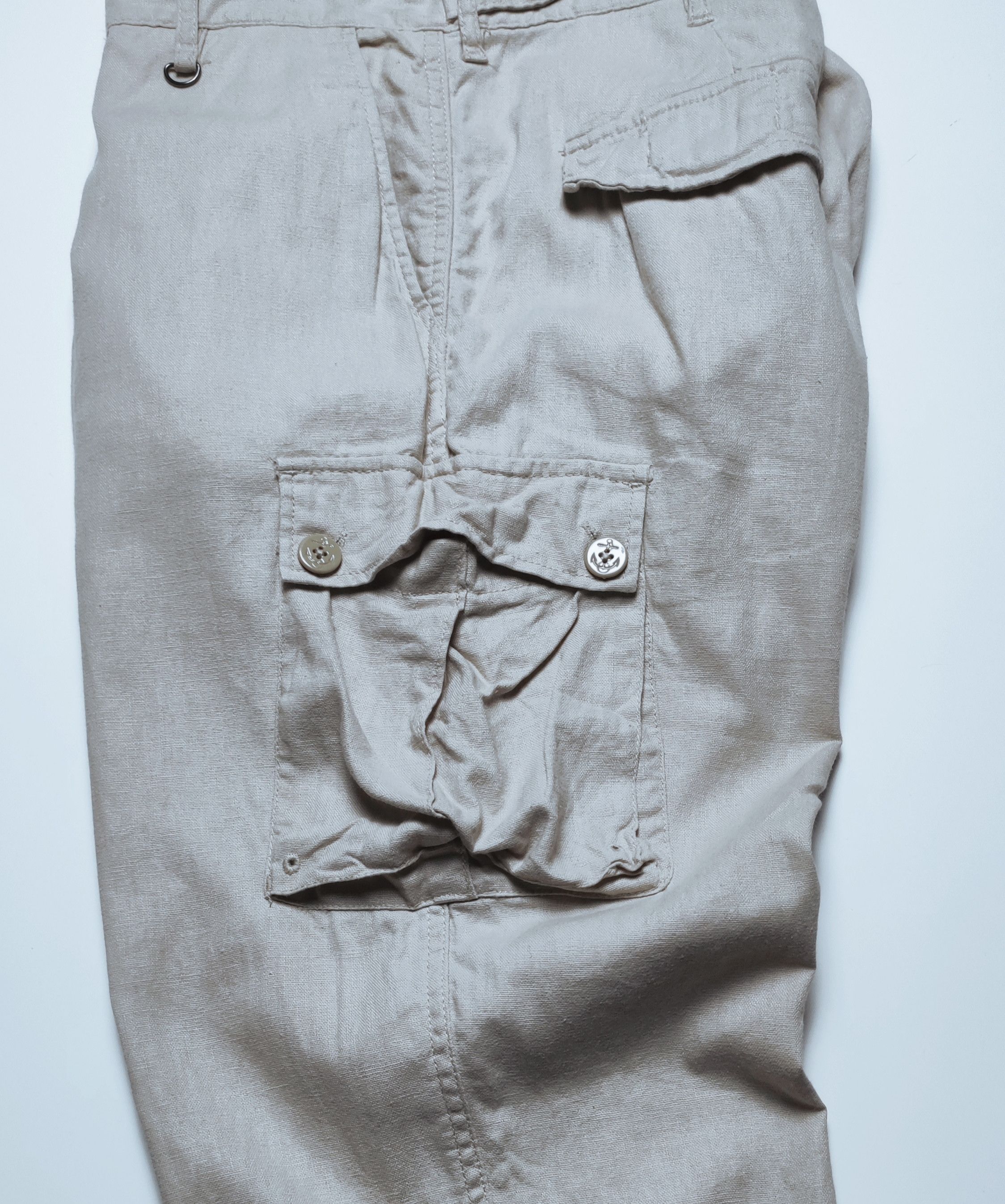 Japanese Brand Global Work Multipocket Cargo Casual 3/4 Short Pants Size US 35 - 4 Thumbnail
