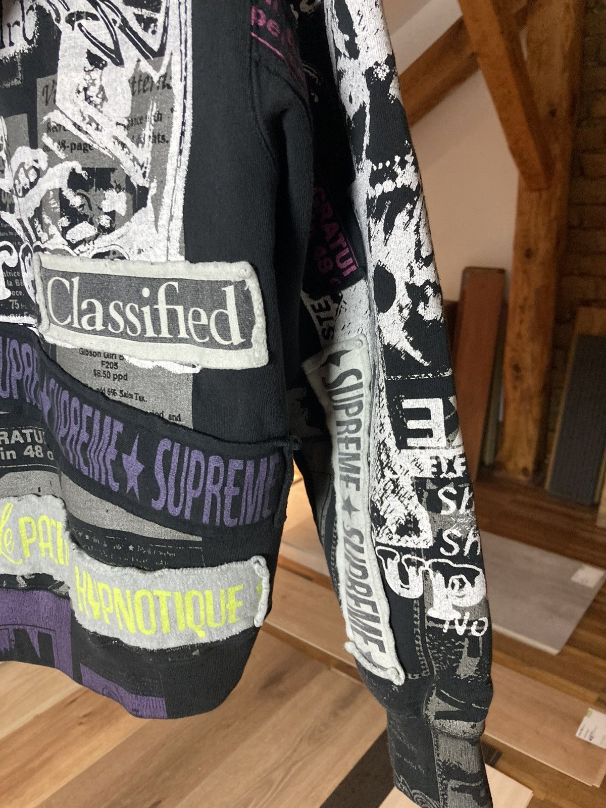 Supreme Supreme Collage Zip Up Hooded Sweatshirt S Black Size US S / EU 44-46 / 1 - 5 Thumbnail