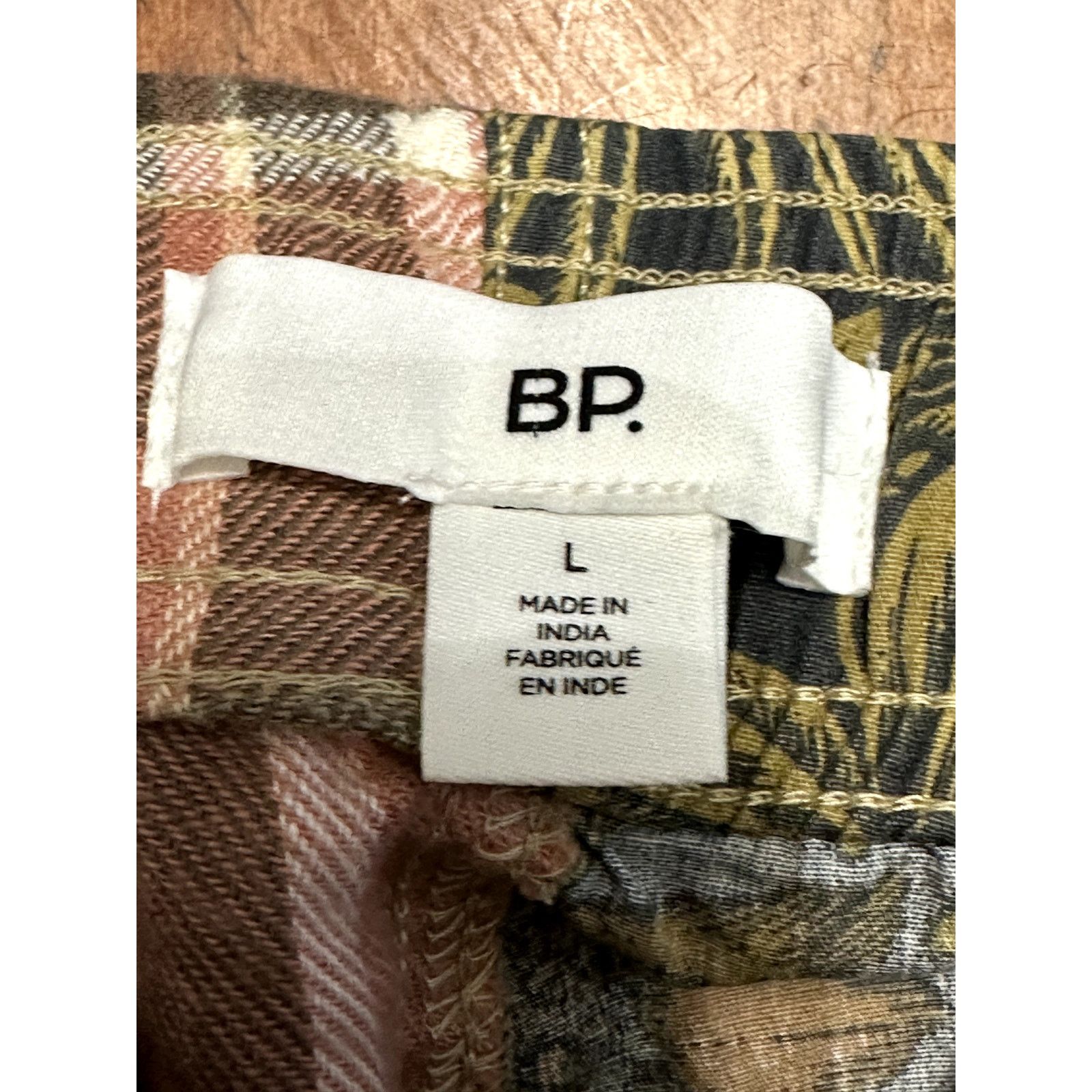 BP. BP. Shorts Plaid Floral Drawstring Multicolor Men's L NWT Size US 35 - 9 Thumbnail