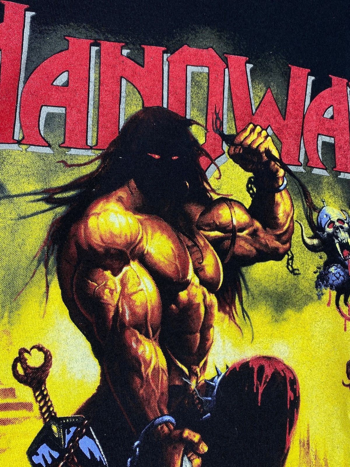 Band Tees Vintage Manowar Hell On Wheels 1997 Tour Graphic T-shirt Size US XL / EU 56 / 4 - 5 Thumbnail
