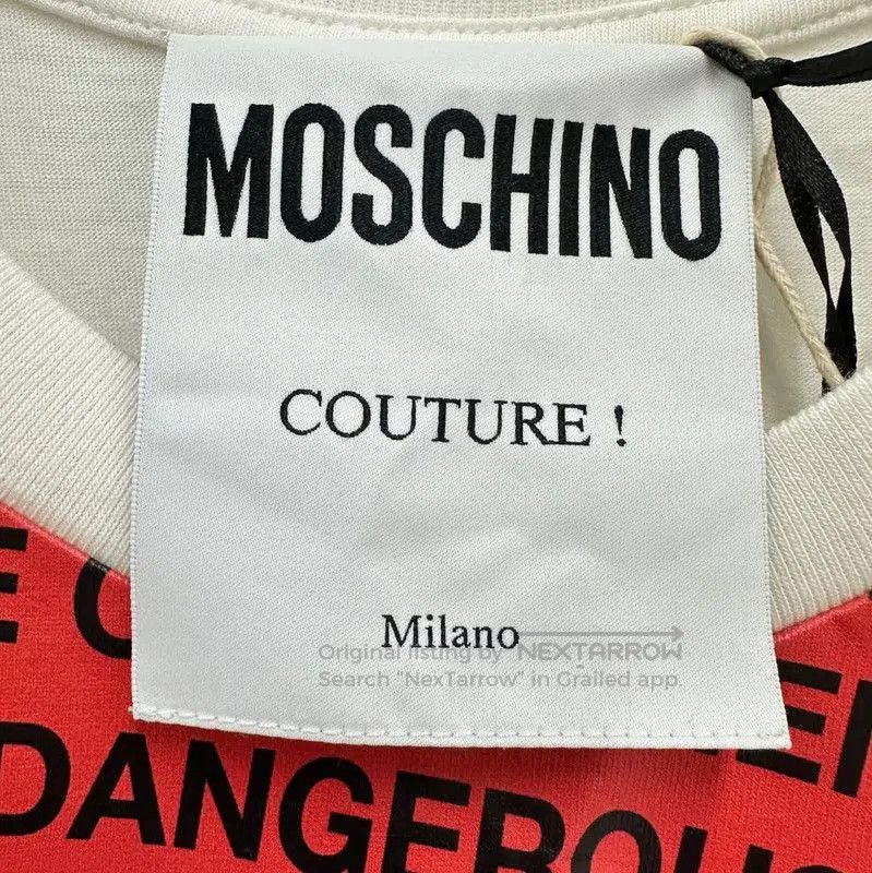 Moschino Moschino Women's White Graphic Short Sleeve T-Shirt . Size XS / US 0-2 / IT 36-38 - 3 Thumbnail