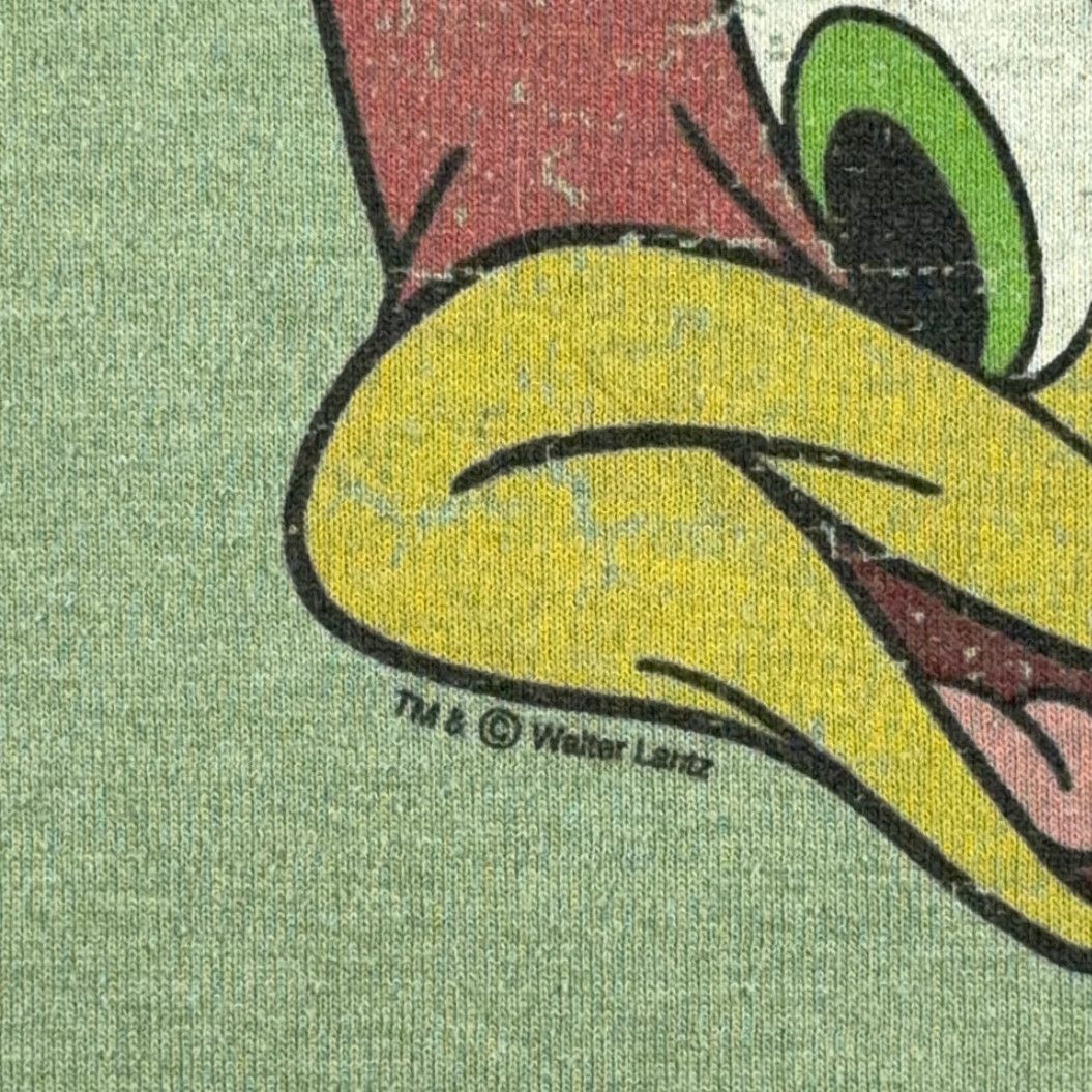 Vintage VINTAGE Woody Woodpecker Shirt Adult LARGE Green Cartoon Portrait Ringer USA Y2K Size US L / EU 52-54 / 3 - 3 Thumbnail