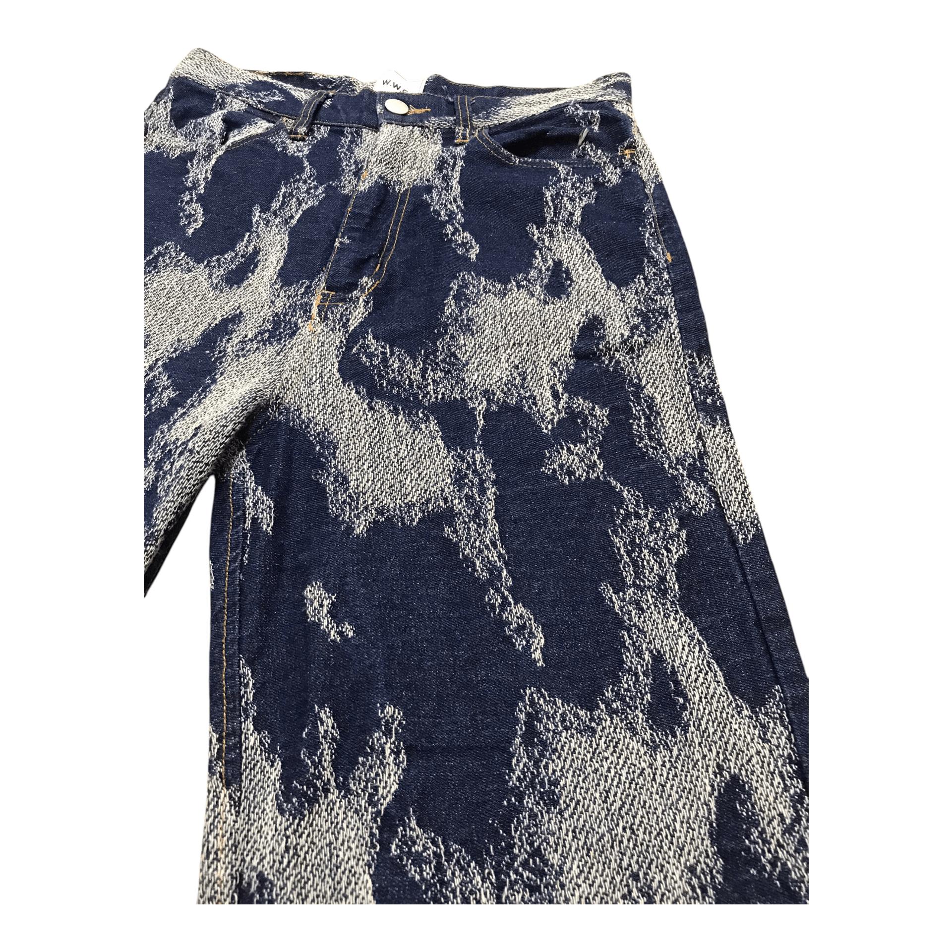 Hysteric Glamour × If Six Was Nine × Le Grande Bleu (L.G.B.) Flare W.W.G Blue Like sashiko Straight Cut Pant Size US 28 / EU 44 - 3 Thumbnail