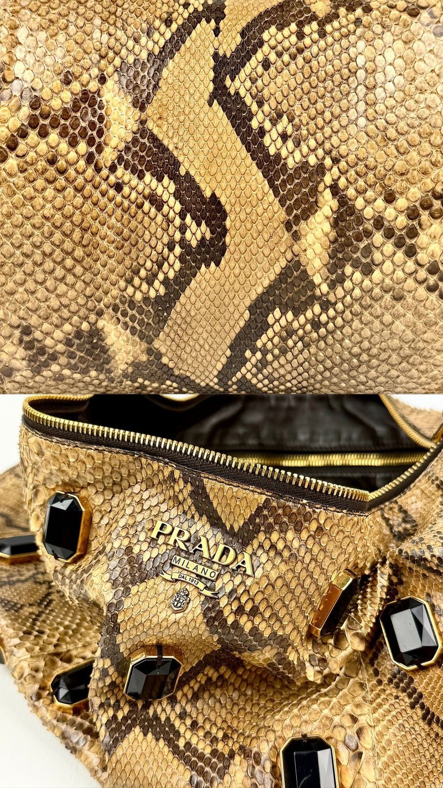 Prada Prada - Miuccia - SS/09 - Real - Python - Jeweled Bag Size ONE SIZE - 15 Thumbnail