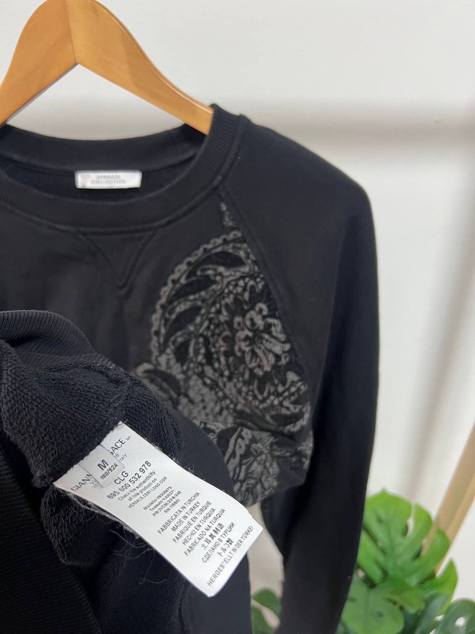 Versace Versace Collection Crewneck Sweater Black Size Medium Size US M / EU 48-50 / 2 - 6 Thumbnail