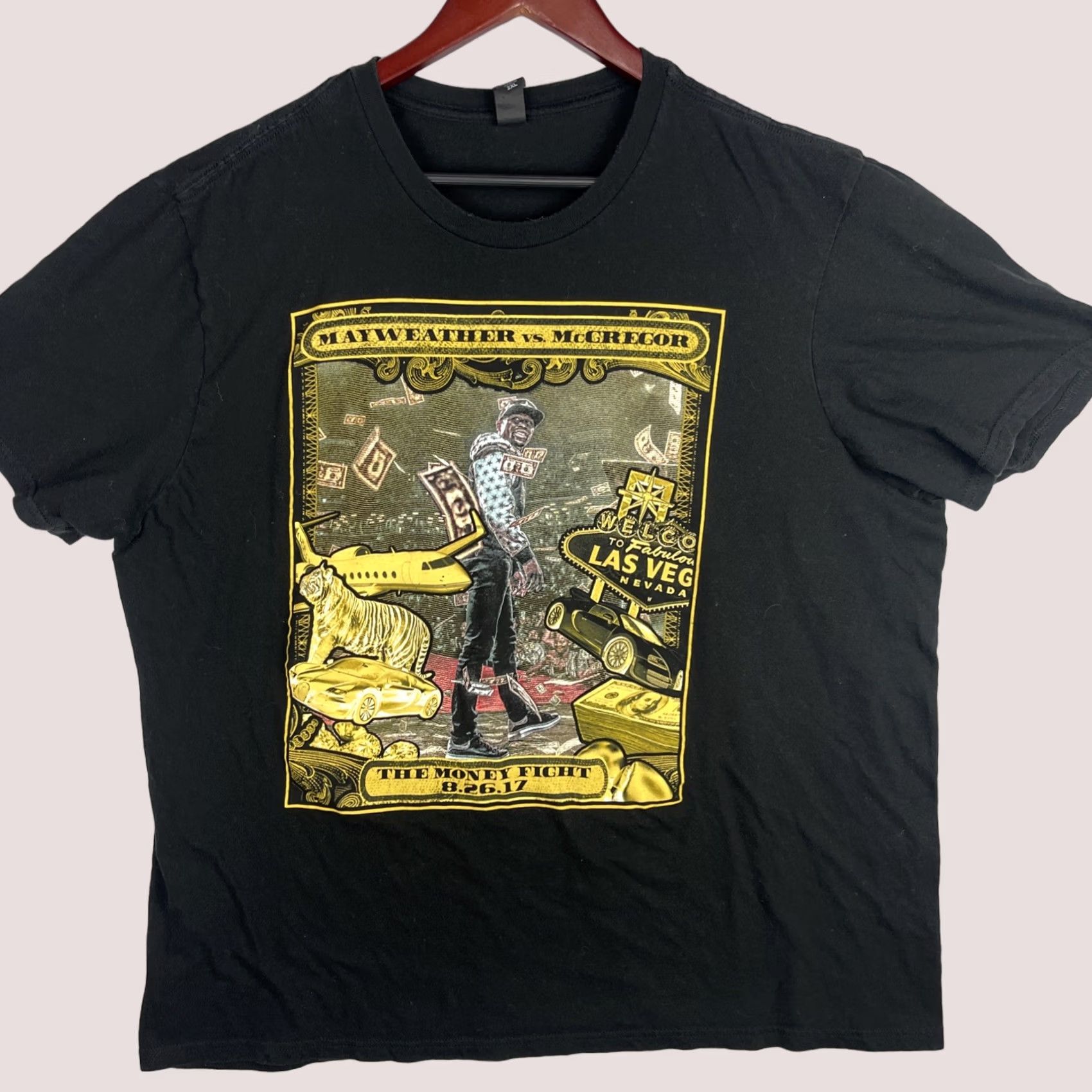 Vintage Mayweather McGregor Shirt Mens 2XL The Money Fight 2017 Boxing Fight Night Tee Shirt Size US XXL / EU 58 / 5 - 1 Thumbnail