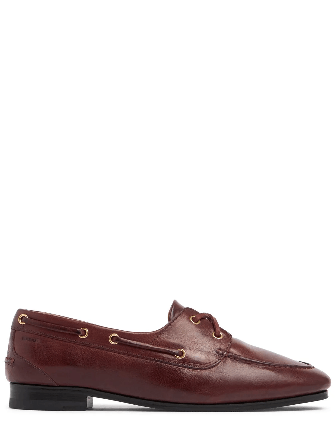 BALLY Women's Pathy Burgundy Leather Plume Loafers