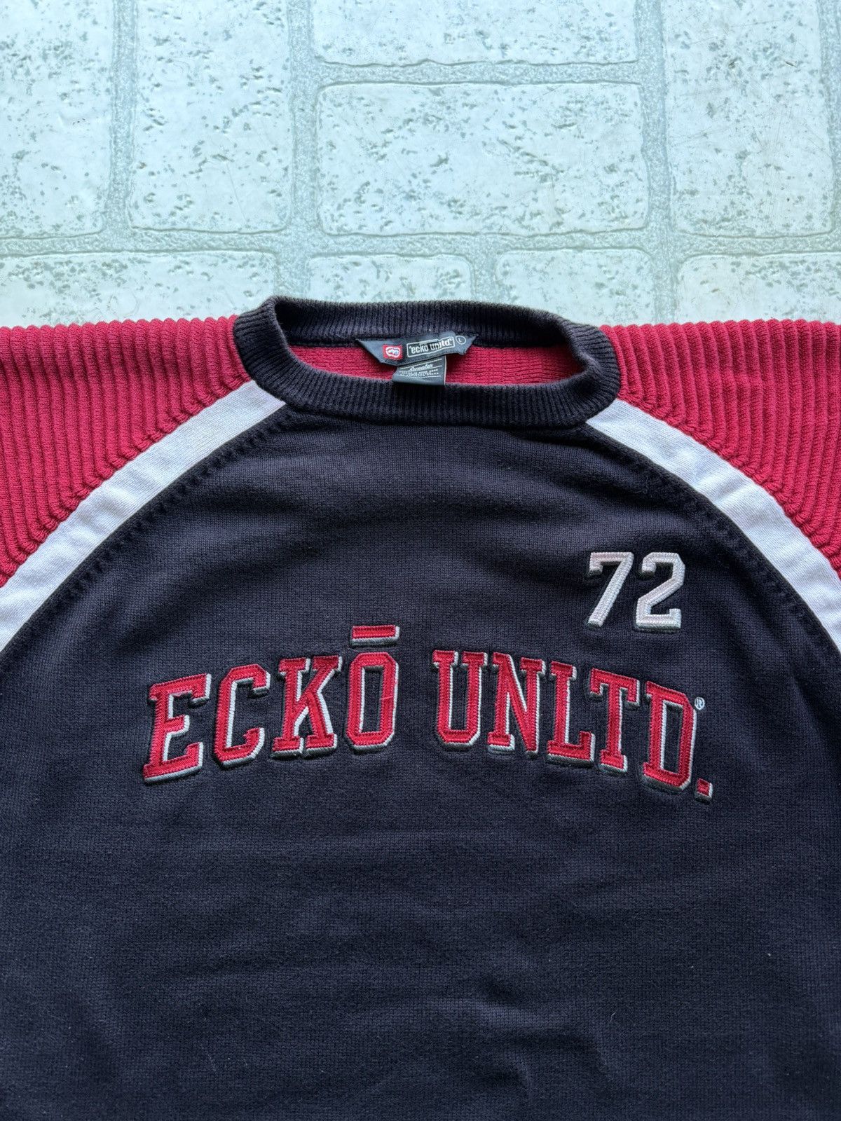 Ecko Unltd. Y2k Ecko Unltd Spell Out Baggy Sweater Size US L / EU 52-54 / 3 - 3 Thumbnail