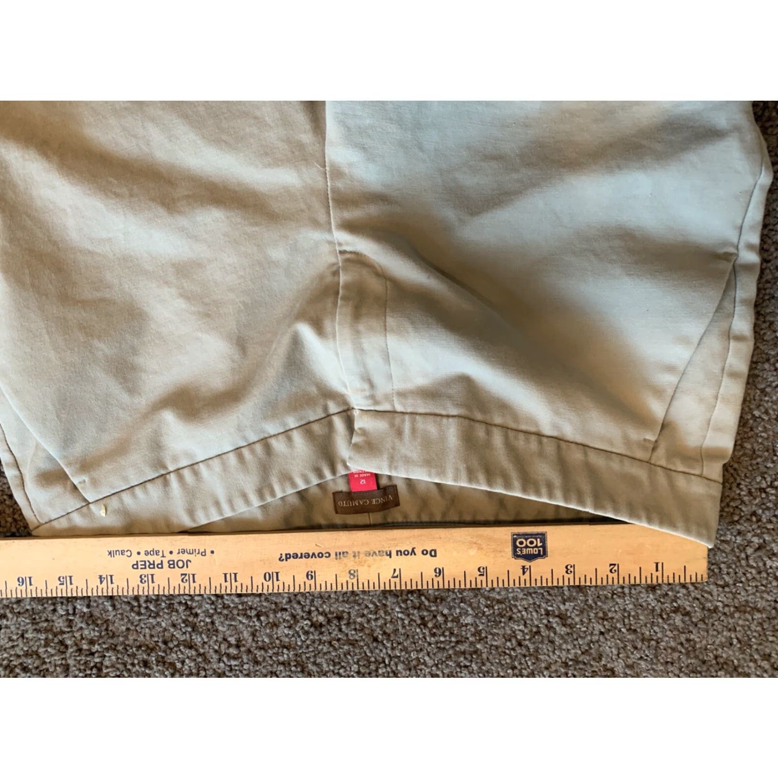 Vince Camuto Vince Camuto Pants Women Gray Knit Dress 12 Inseam 29" Slim Leg Pockets 90s Designer Size 34" / US 12 / IT 48 - 4 Thumbnail