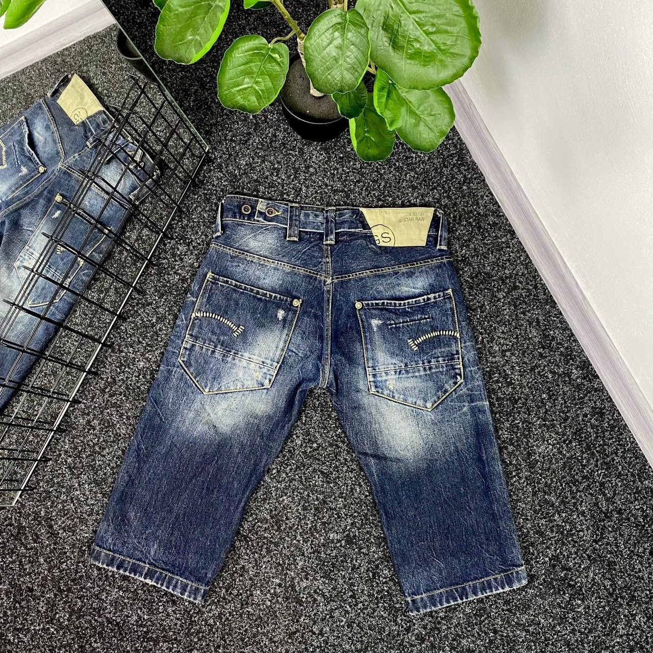 G-Star G star denim jeans short japanese style avant garde y2k Size US 30 / EU 46 - 2 Thumbnail