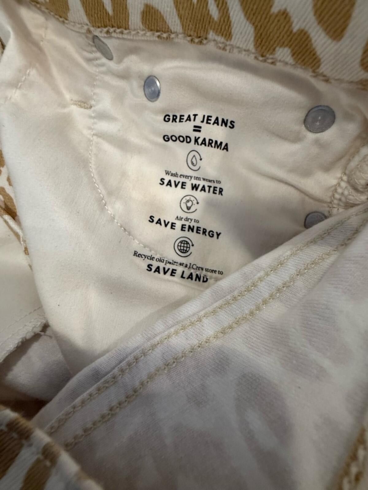 Other J. Crew Factory High-Rise Toothpick leopard print jeans 27” Size 27" / US 4 / IT 40 - 8 Thumbnail