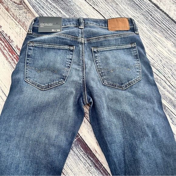 American Eagle Outfitters NWT American Eagle Men's Blue Slim Straight Jeans Size US 26 / EU 42 - 3 Thumbnail