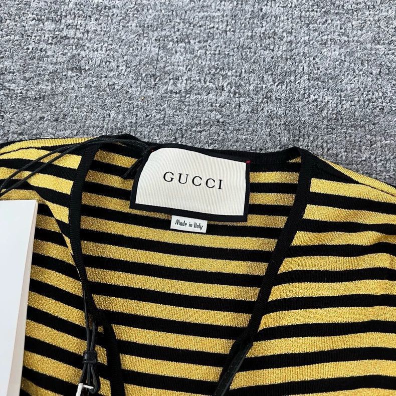 Gucci Gucci Striped Knitted Short Sleeve TShirt-2506 Size M / US 6-8 / IT 42-44 - 6 Thumbnail