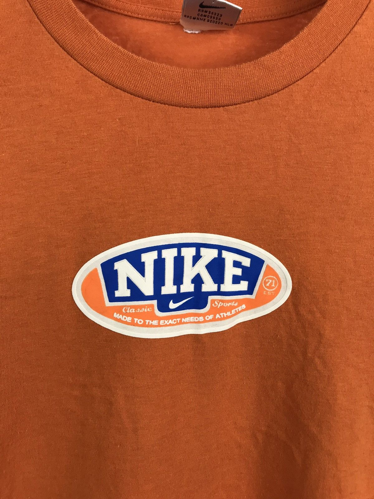Nike Vintage Nike Long Sleeve Big Logo Est. 71 Size US L / EU 52-54 / 3 - 3 Thumbnail