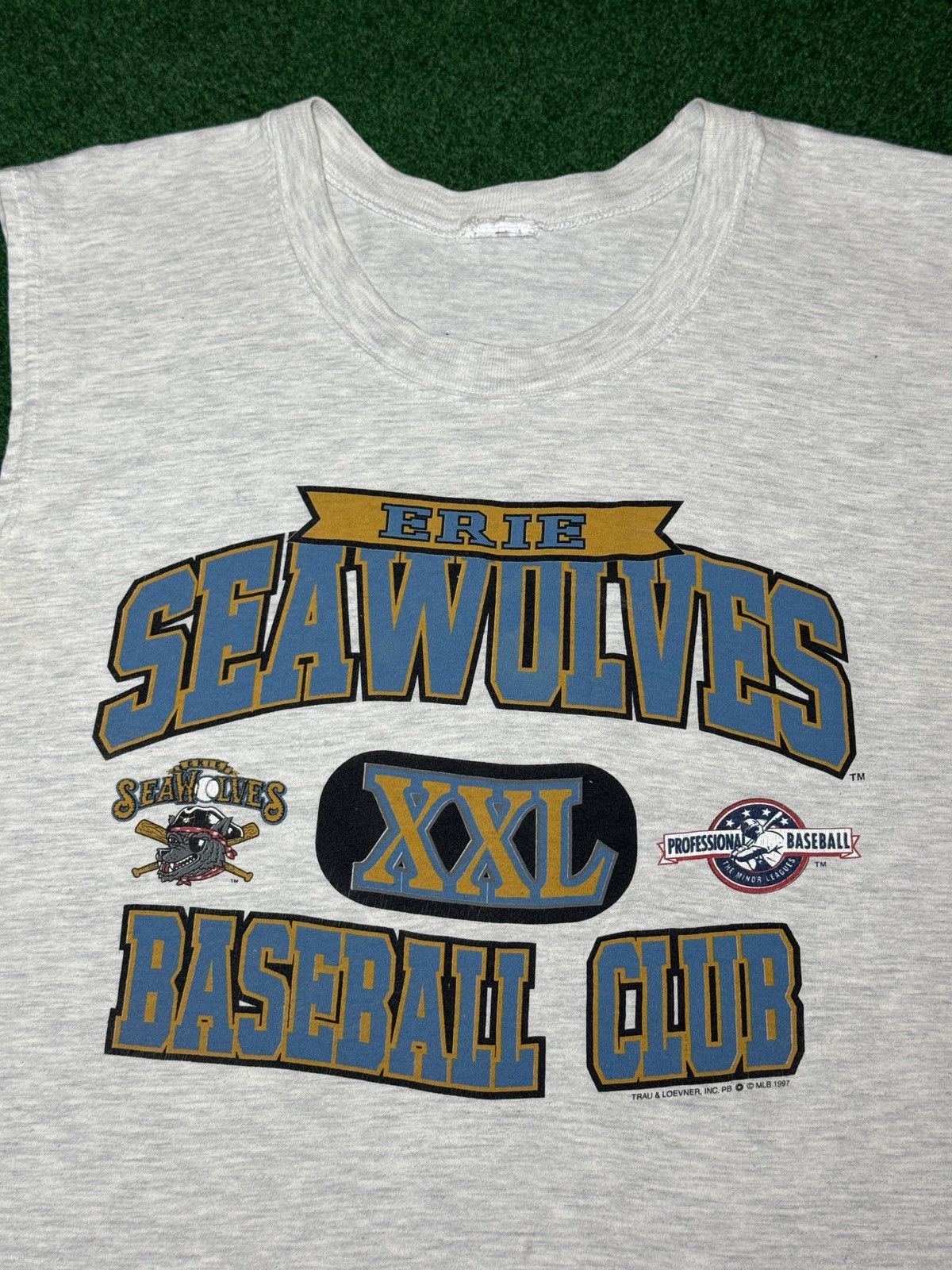 Vintage Erie Seawolves 90s Baseball Tank Top Minor League T Shirt Size US L / EU 52-54 / 3 - 2 Thumbnail
