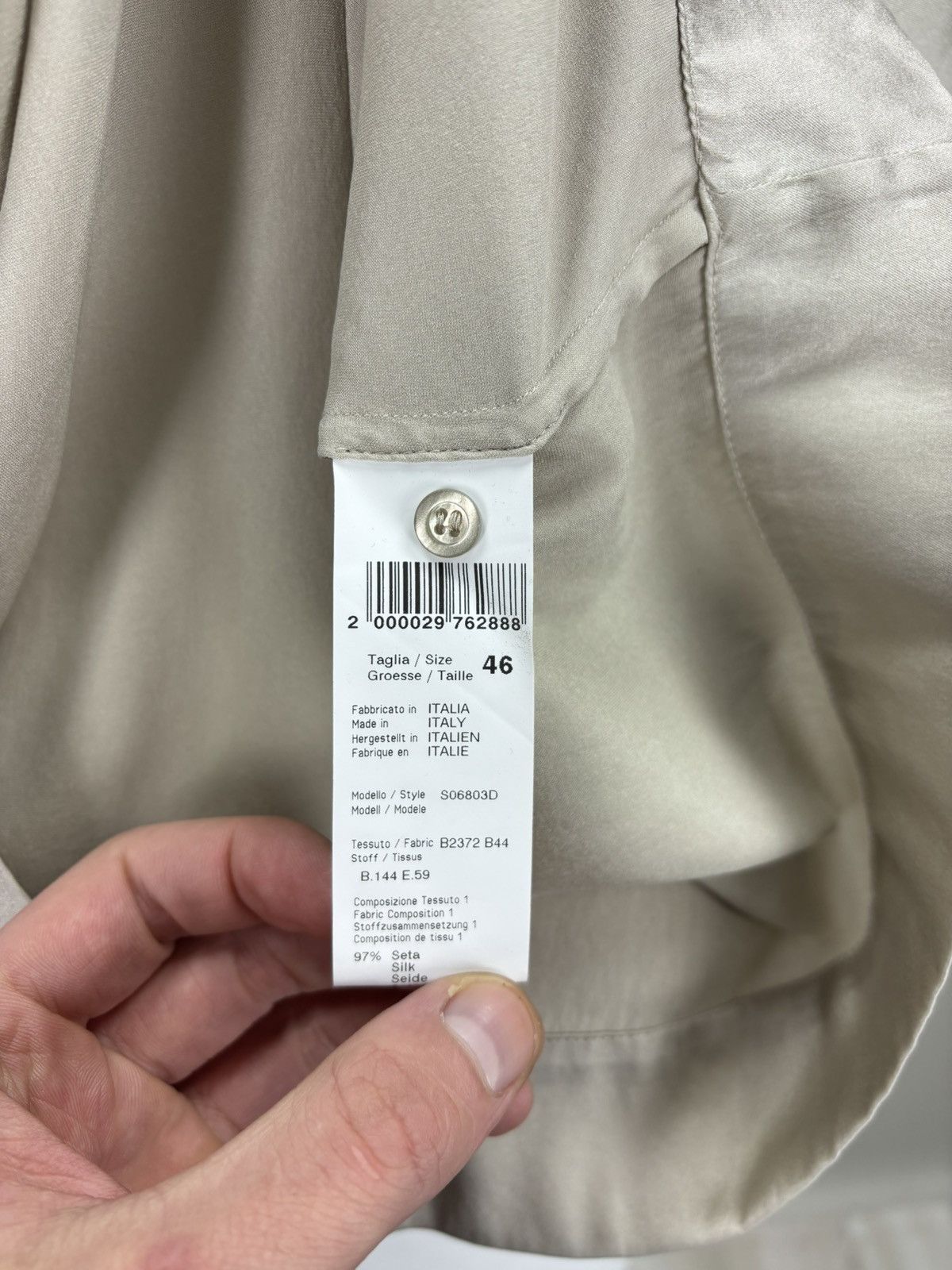 Peserico Womens blouse Peserico Size 46 Color Gray Size L / US 10 / IT 46 - 10 Thumbnail