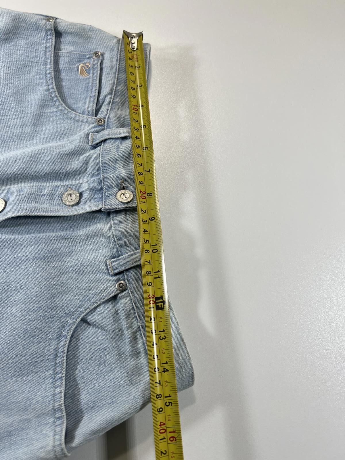 Unknown London Vintage Gloria Vanderbilt Light Blue Denim Skirt Size 34" / US 12 / IT 48 - 7 Thumbnail