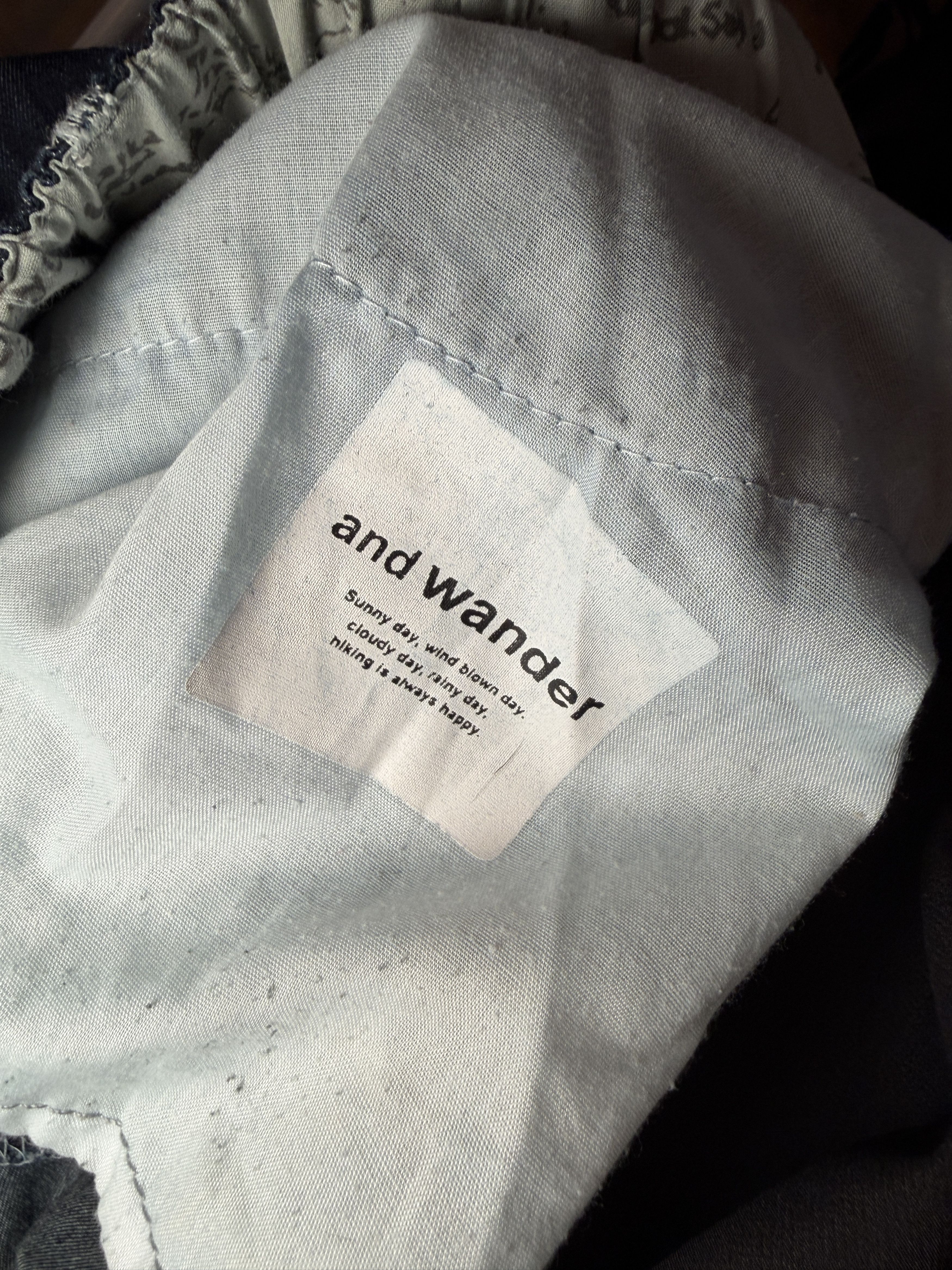 And Wander Dry Easy Denim Wide Pants Black Size US 34 / EU 50 - 4 Thumbnail
