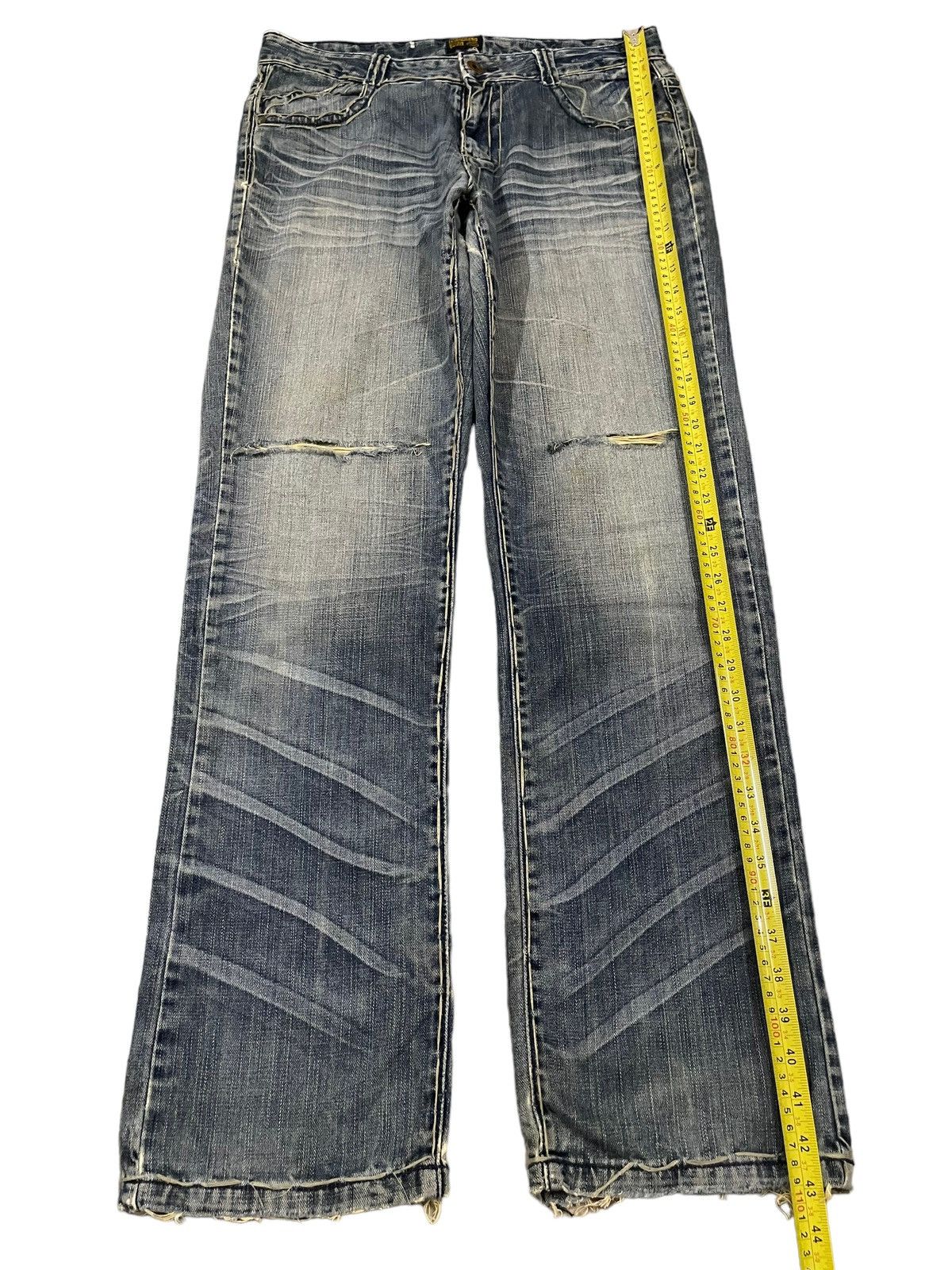 G-Star Vintage Japanese Gstar Raw Bleached Distress Loose Jeans Size US 33 - 10 Thumbnail