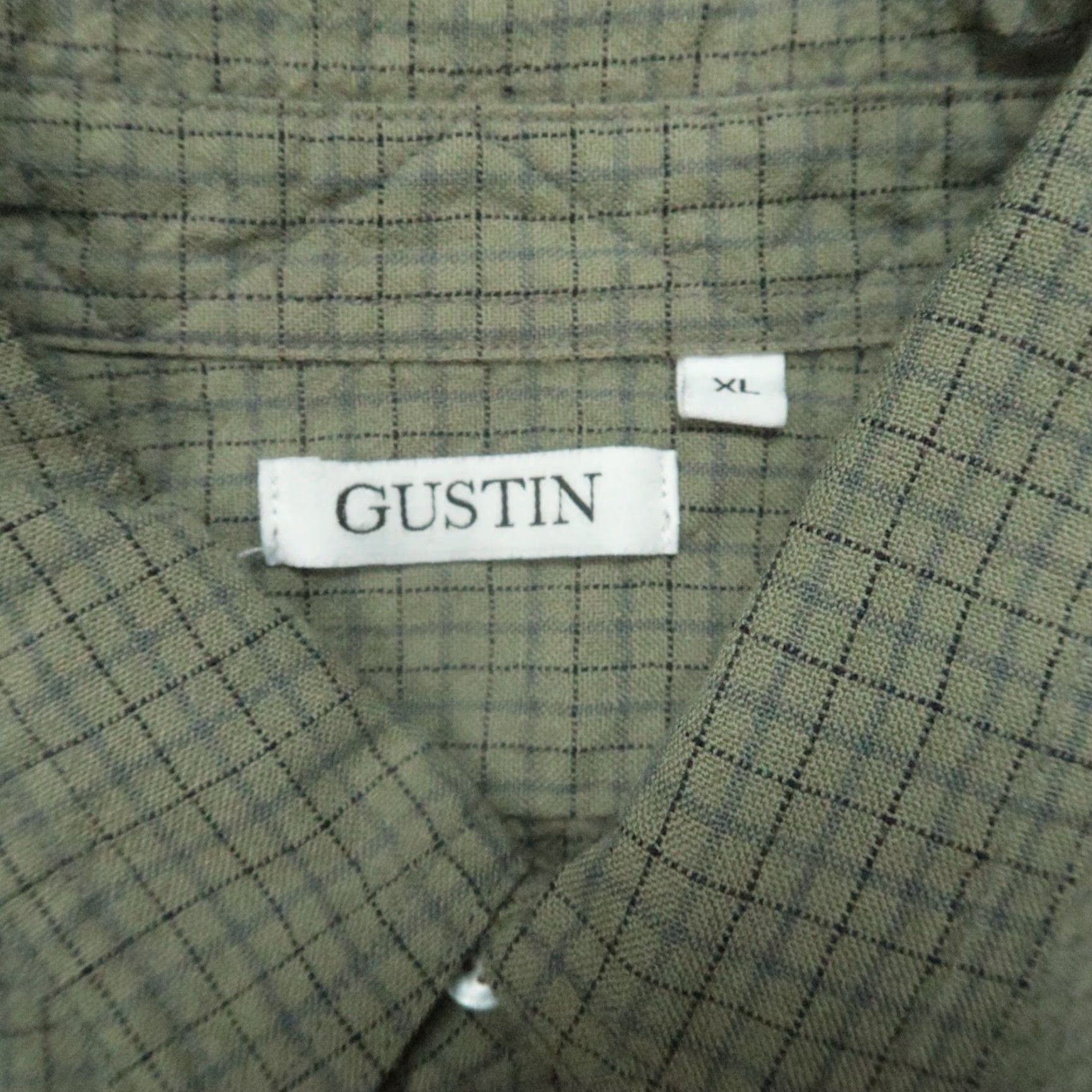 Gustin Gustin Shirt Men L Green Plaid Long Sleeve 100% Wool Button Up Size US L / EU 52-54 / 3 - 3 Thumbnail