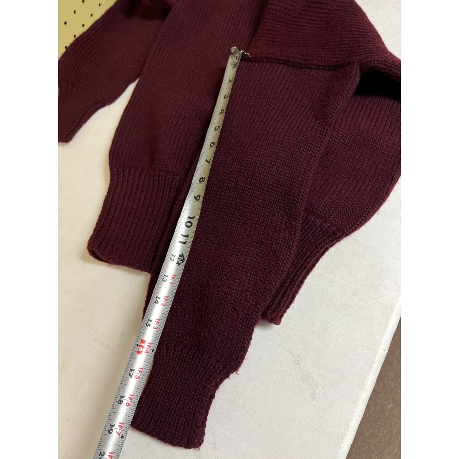 Vintage VINTAGE Kandahar Sweater Track Wool Knitting Red S Small Red - 1940s Letterman Look Mens Size US S / EU 44-46 / 1 - 7 Thumbnail