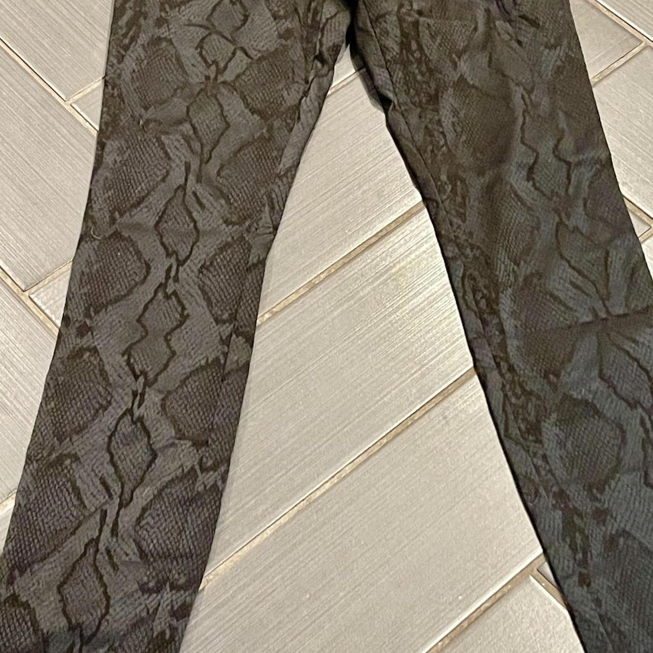 Designer Alice + olivia Women's Grey and Black Trousers Size 27" / US 4 / IT 40 - 2 Thumbnail