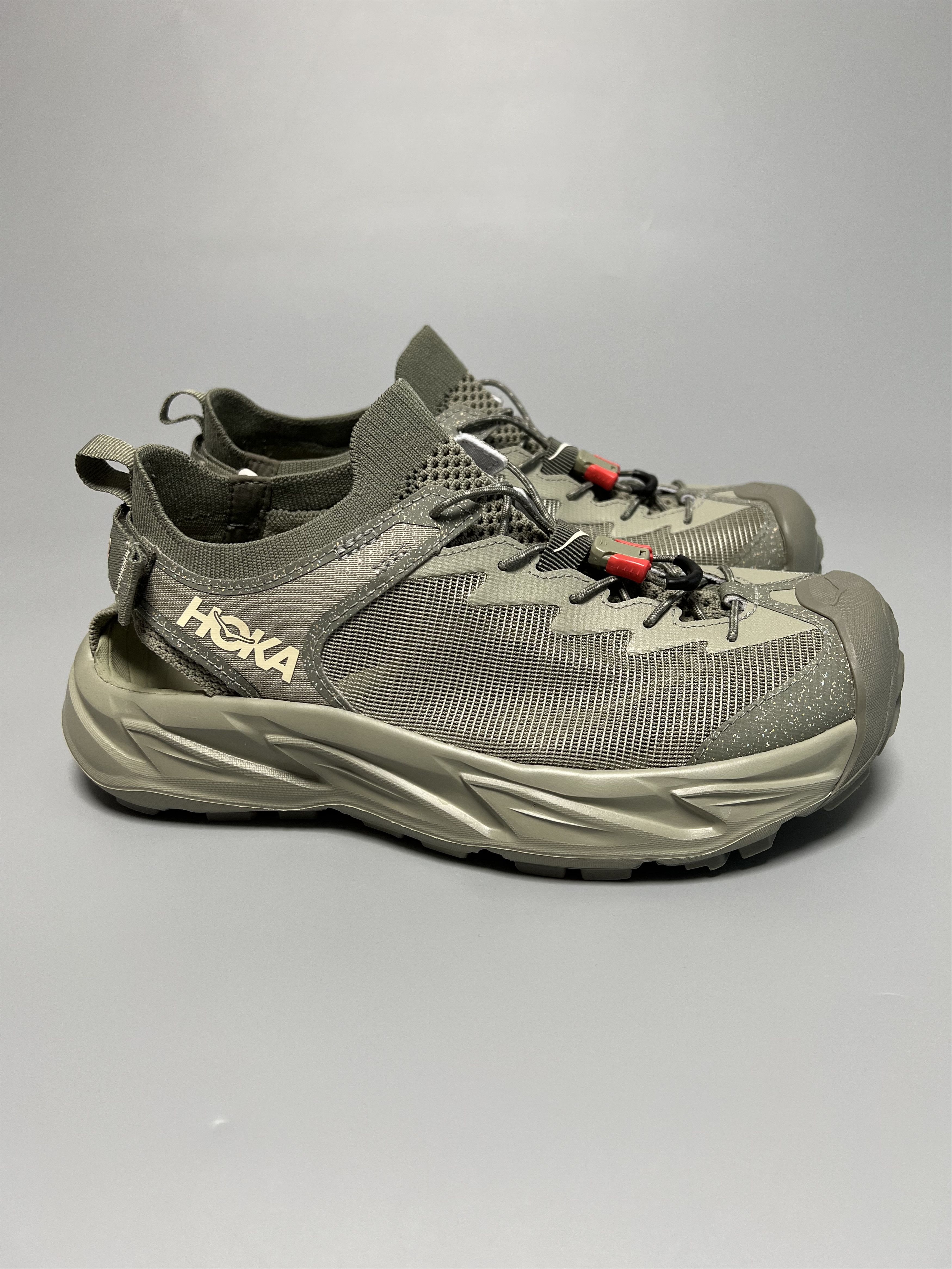 Hoka x Hoka One One Hopara 2 Hiking Trail Running Sandal Shoes in Green, Men's (Size 8.5)