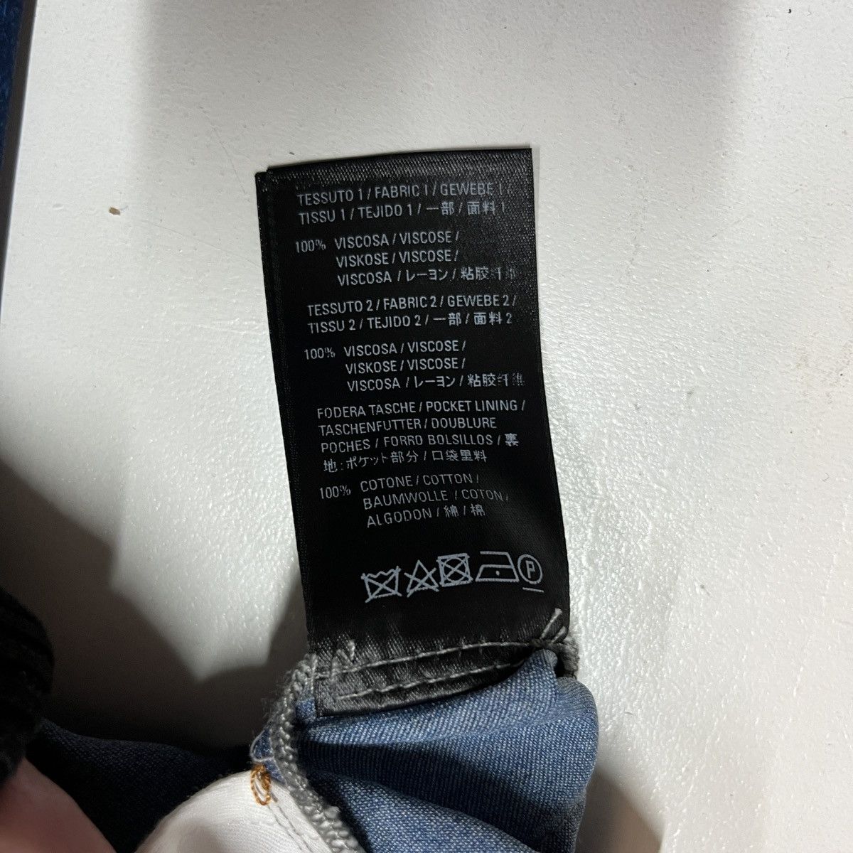 Balenciaga SAMPLE Printed Denim Jeans On Viscose "Trompe Loeil" Size US 32 / EU 48 - 7 Thumbnail