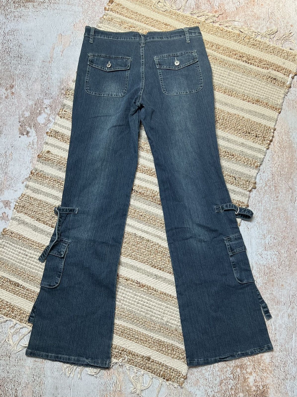 Vintage Vintage super flare cargo jeans Size US 28 / EU 44 - 5 Thumbnail