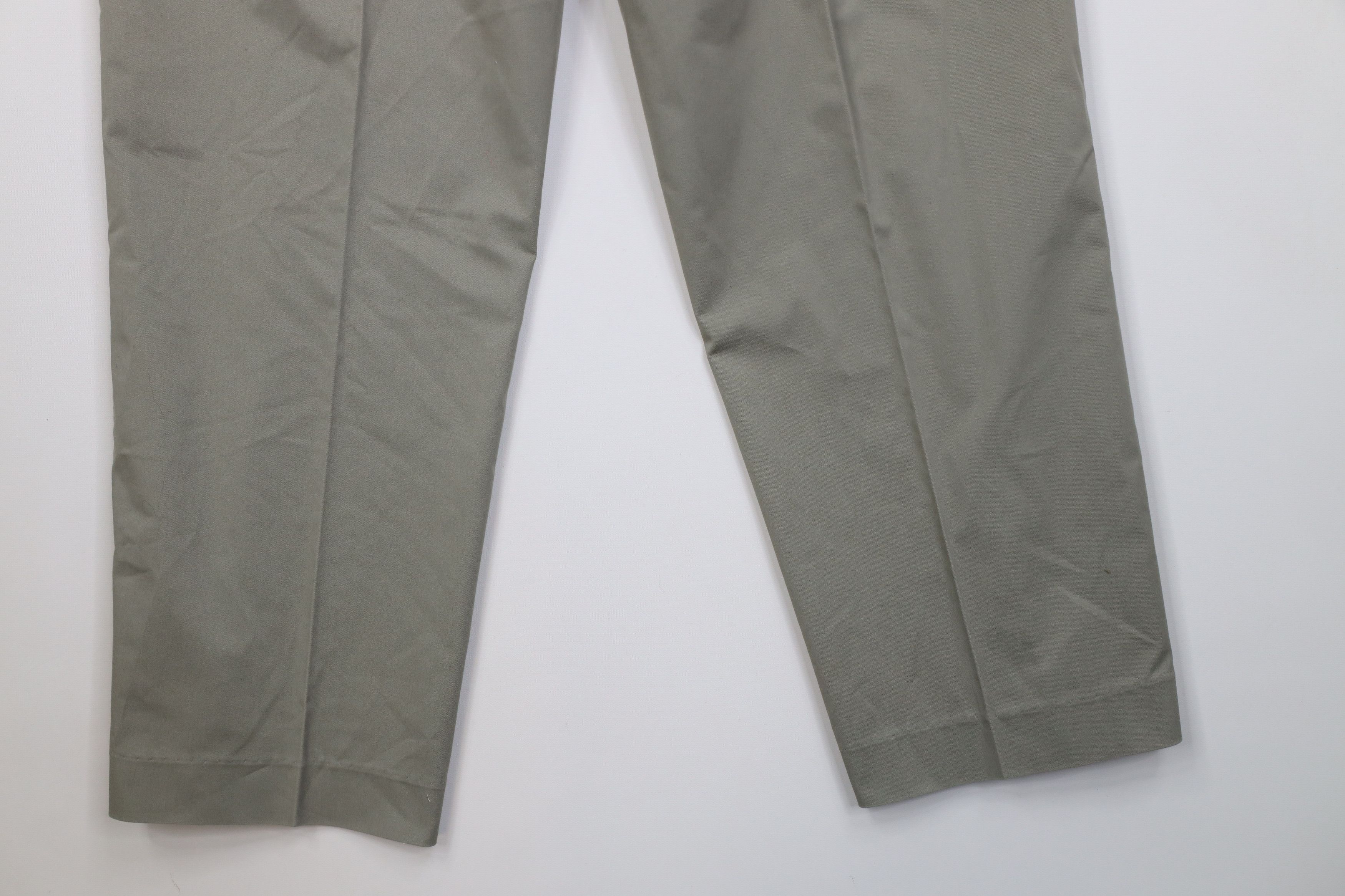 Orvis Vintage 90s Orvis Wide Leg Chino Pants Trousers Light Green Size US 34 / EU 50 - 12 Thumbnail