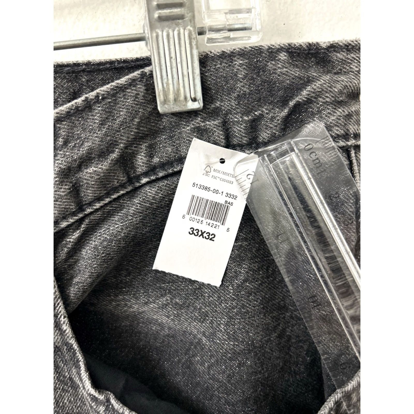 Gap VINTAGE Gap Baggy Jeans Mens Size 33x32 Washed Black Tapered Leg Denim NWT Size US 33 - 5 Thumbnail