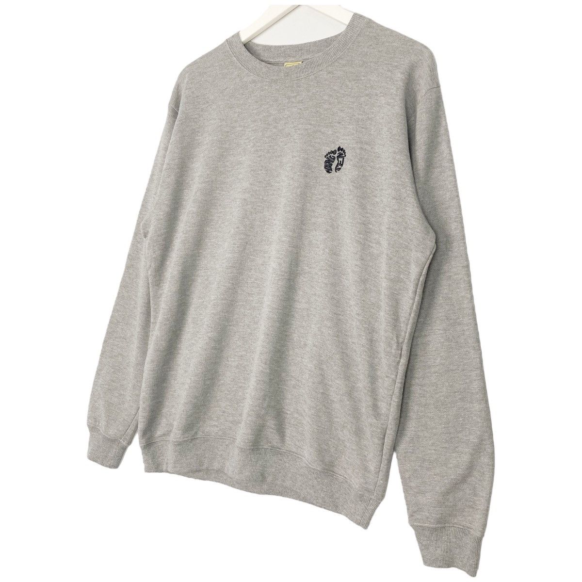 Vintage Vintage Han Teng Sweatshirt Crewneck Logo Embroidery Grey Size US L / EU 52-54 / 3 - 2 Thumbnail