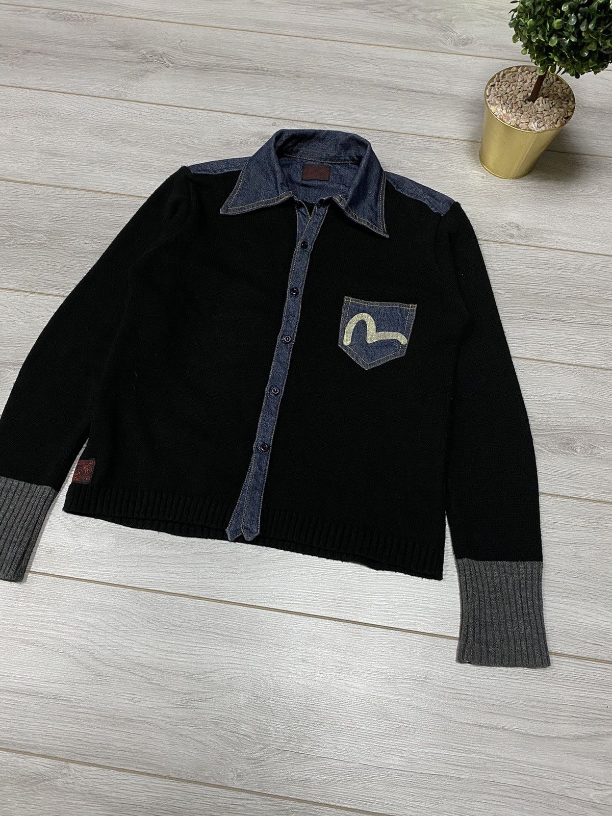 Evisu Evisu wool denim RARE seagull shirt buttons pocket Size US M / EU 48-50 / 2 - 10 Thumbnail