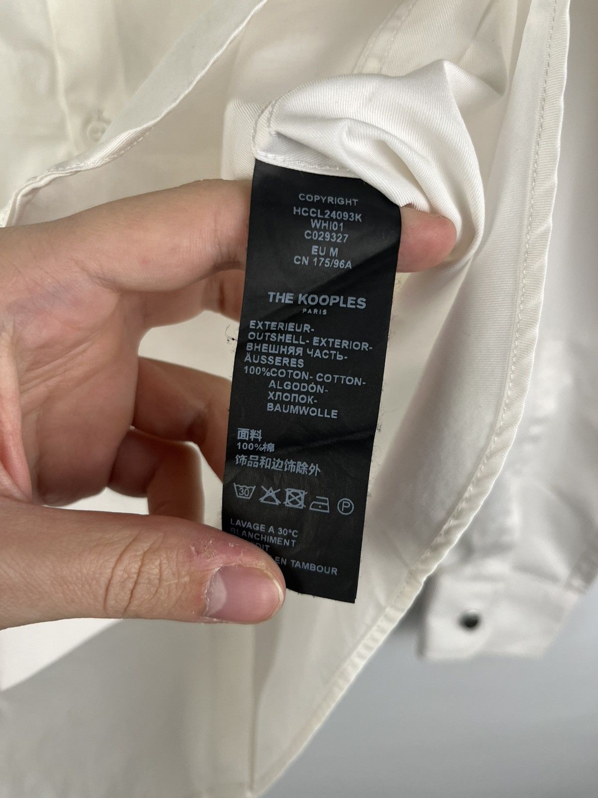The Kooples The Kooples Solid Men's Cotton Long Sleeve Shirt Button Up Size US M / EU 48-50 / 2 - 9 Thumbnail