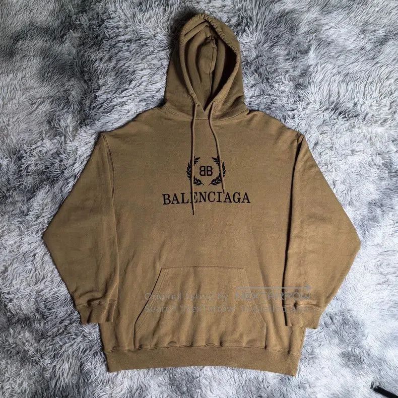 Balenciaga Balenciaga Wheat Ear Beige Hoodie S. Size US S / EU 44-46 / 1 - 1 Thumbnail